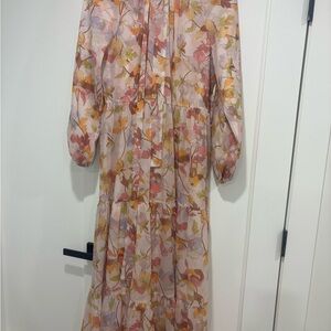 Floral Pink Maxi Dress